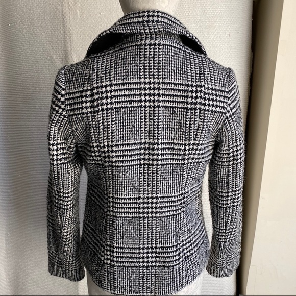 Banana Republic 4/6 Wool Houndstooth Blazer Jacket - Picture 3 of 8